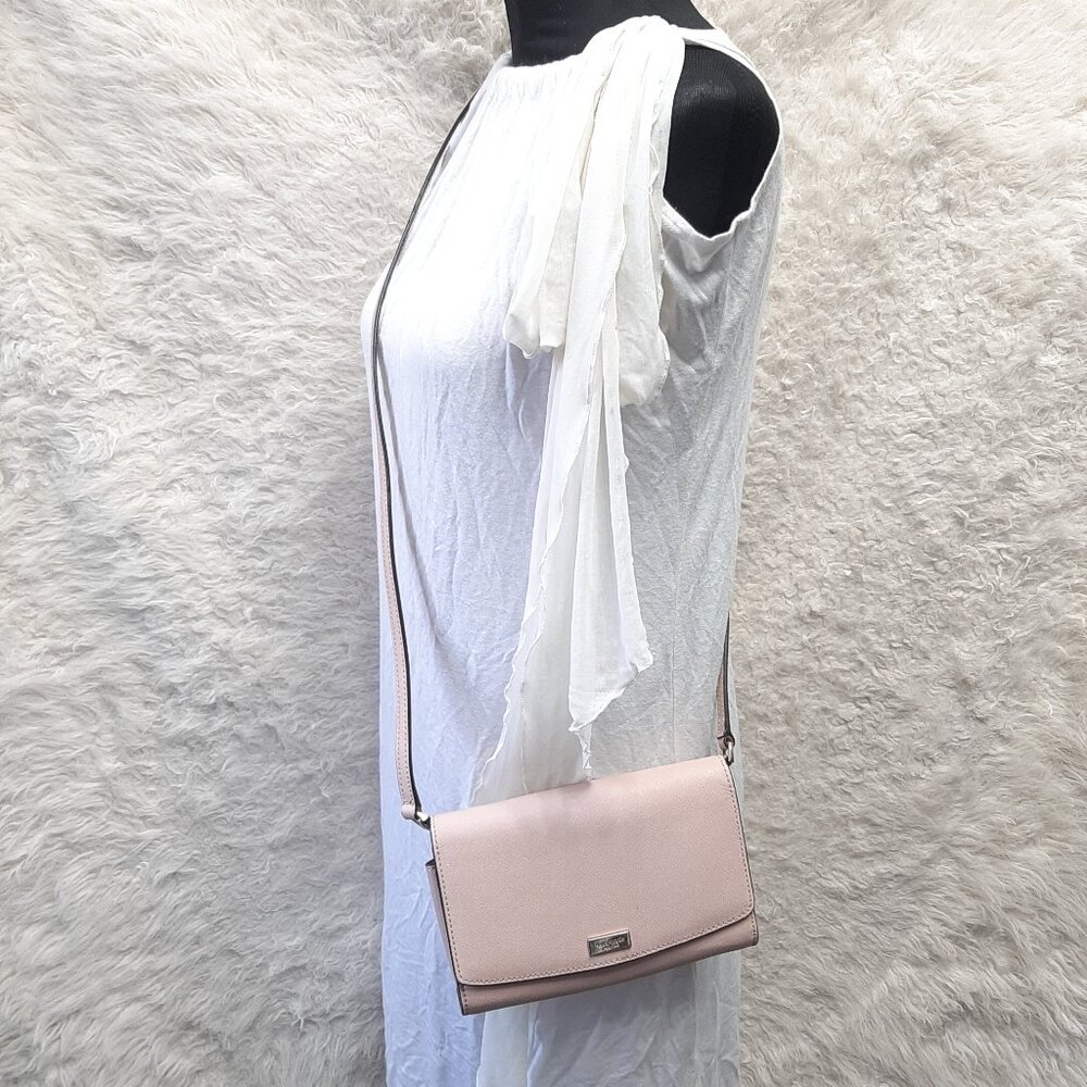 Kate Spade Pink Saffiano Leather Cameron Grand Convertible Crossbody Handbag